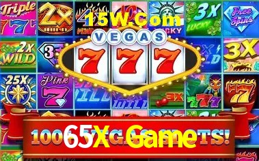 Interface moderna da plataforma 65X Game